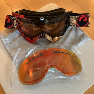 【美品】DRAGON ゴーグル スキー スノーボード ※サブレンズ付の画像
