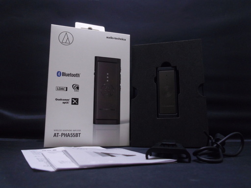 中古美品 audio-technica Bluetooth対応 ポータブルヘッドホンアンプ AT-PHA55BT オーディオテクニカ