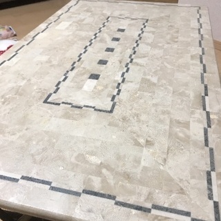 南仏リゾート風家具店カサブランカのリビングラタンテーブルの画像