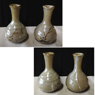 c240 唐津焼 酒器セット 木箱入り 徳利 猪口 ぐいのみの画像