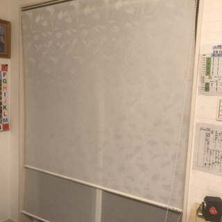 ロールスクリーン柄入り 二重   半額値下げ！