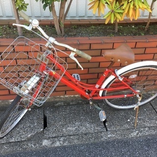 【chariyoshy出品】26インチ自転車レッド
