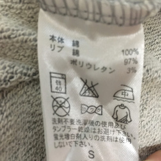 グレー  パーカー 中古品の画像