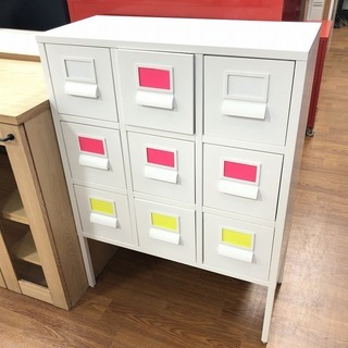 【トレファク府中店】ホワイト 引出し収納 ロッカー