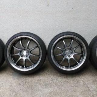 【中古】ワークエモーション 19インチホイール タイヤセット