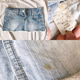 ミニスカート  デニム