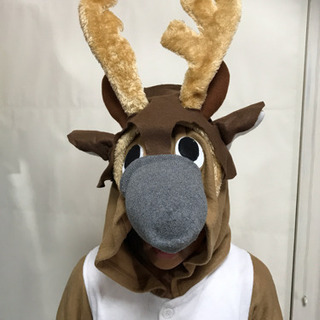 大人用 トナカイ 着ぐるみ 男女兼用 アナ雪 スヴェン風 ハロウィン コスプレ 衣装の画像