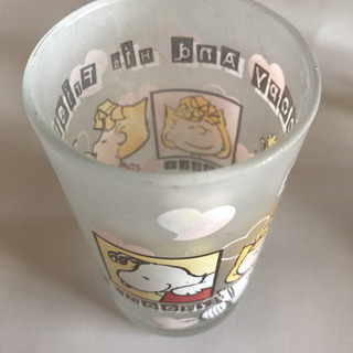 【中古】スヌーピー  乳白ガラスコップ 3個の画像