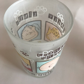 【中古】スヌーピー  乳白ガラスコップ 3個の画像