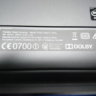 再追記有り　追記有り　Lenovo YOGA Tablet 2 with Windows(Windows10にアップグレード済) office2013付きの画像