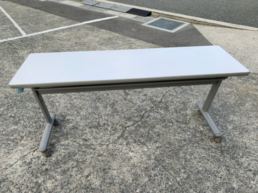☆中古品 オカムラ 会議用折りたたみテーブル 1500x460mm