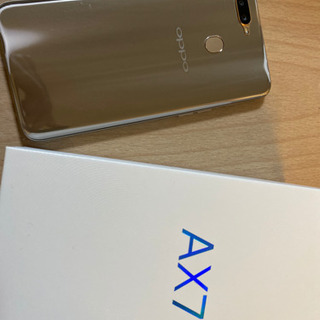 oppo ax7 中古　ゴールド