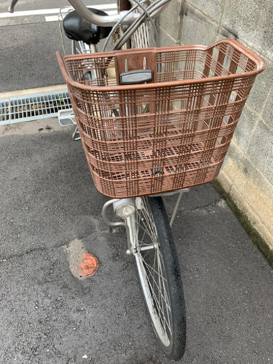 電動自転車 ヤマハPAS26インチ6Ah シルバー電動アシスト自転