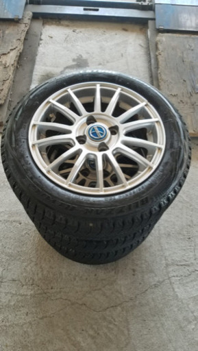 軽自動車用アルミホイール付きスタッドレスタイヤ★155/65/14★Bridgestone Blizak