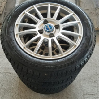 軽自動車用アルミホイール付きスタッドレスタイヤ★155/65/1...