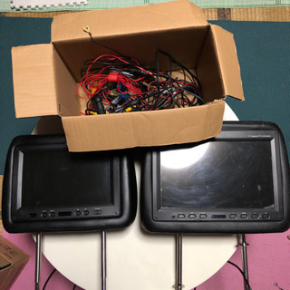 ヘッドレストモニター2つジャンク