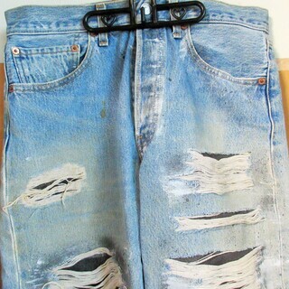 ☆リーバイス Levi's 501 W31 L34 デニム ダメージジーンズ◆ダメージがおしゃれの画像