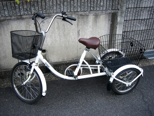 大人用三輪車　前20インチ/後16インチ　国産・lapeure shikishima　高齢者/障害者の方に