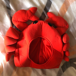 カニの被り物の画像