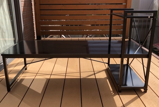 ★ラック付きデスク(パソコンデスク) 幅120cm 美品