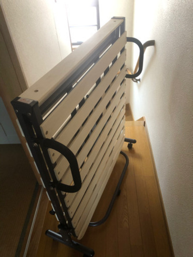 ニトリ　折りたたみ　スノコ ベッド(S)