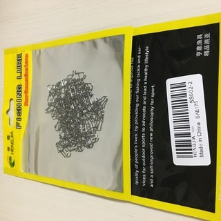 新品　ステンレス製　スナップスイベル　5サイズ　50個入り　釣り　釣具　ルアー　ライン　結束の画像