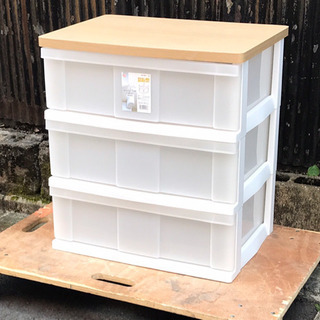 11635 5段ウッドトップチェスト 2月18、19日大阪～京都方面 条件付き配送無料！ - タンス、衣類収納