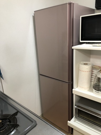 冷蔵庫　三菱　256L　2013年製　右開き２ドアタイプ　ラベンダーピンク　HR-HD26X-P
