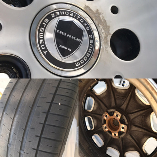 中古◆WORK◆アルミホイール◆20インチ◆タイヤ◆245/35ZR20◆FLAKEN◆4本セット