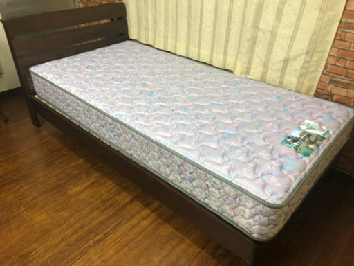 【送料無料】【美品】フランスベッド シングルサイズベッド マットレスセット