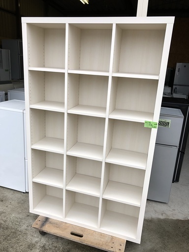 【管理KRK105】木製収納ラック W1150xD290xH1865/mm ①