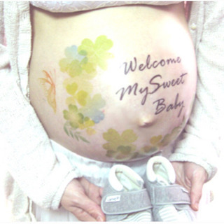 マタニティフォト衣装/未使用品/1000円/チュールスカート/タトゥーシールの画像