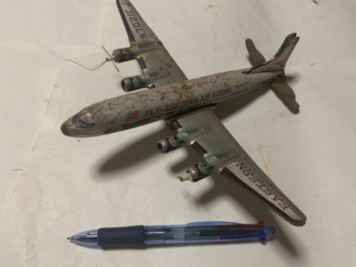 昭和レトロ、ブリキ飛行機、ジャンク
