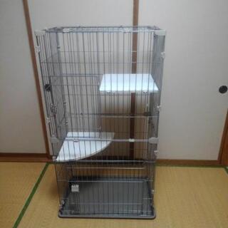 猫ゲージ　足場2段