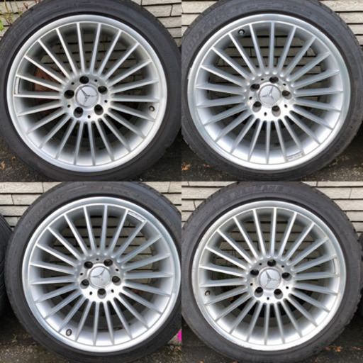 ベンツAMG純正18インチアルミ、NANKANG NS-IIバリ山タイヤセット