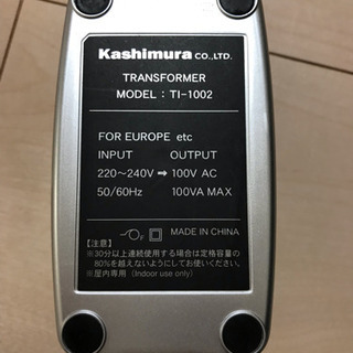 さらに値下げ 変圧器 200V→100V ダウントランス