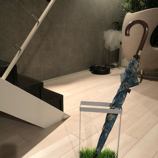 傘立て グリーン 白 人工芝