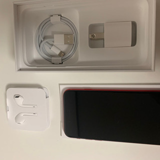 送料無料 極美品 iphone8 SIMフリー 256 レッド RED 付属品未使用 アップルケア+20年6月まで有ります 外箱付き ボタン派の方への画像
