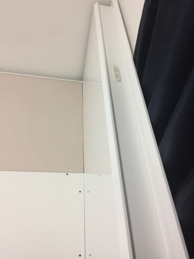 ニトリ ダブルベッドフレーム(カイト) 白色 浅引出し ※値段交渉OK