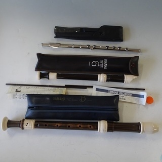 ★中古 リコーダー&フルート 3本セット YAMAHA YRS-...