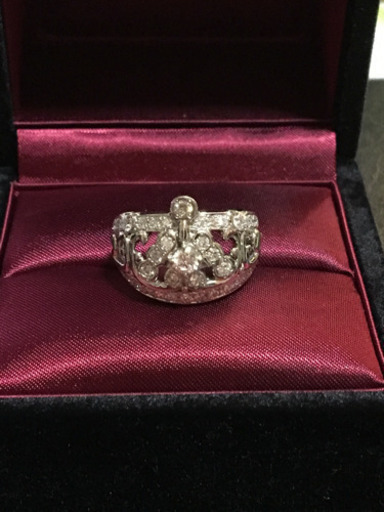 高級プラチナ＆ダイヤリング 元は128万円