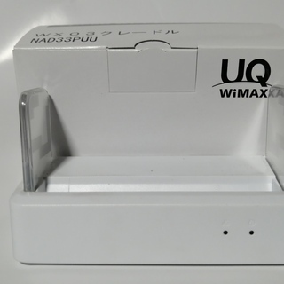 NEC WiMAX 2+ ルータ  WX03 ホワイト  クレードルセット 【美品】 の画像