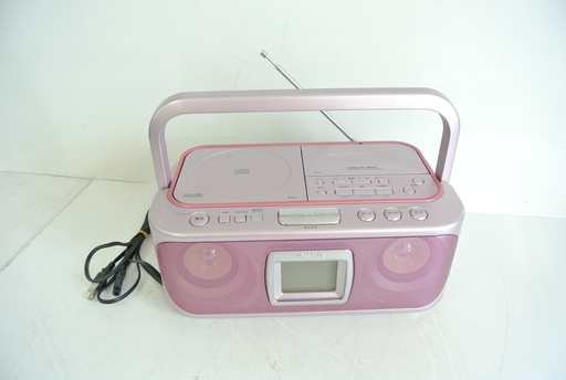 希少 かわいいCDラジカセ 2001年製 ピンク　防災や職場のBGMやラジオ体操などに　アイワ aiwa CSD-EL200
