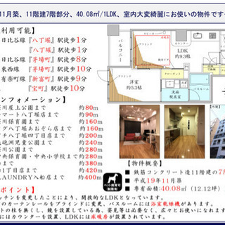 [個人]仲介手数料無料 八丁堀駅1分