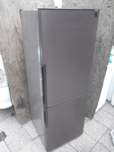 SHARP シャープ 冷蔵庫 271L 2ドア冷凍冷蔵庫　2016年製・SJ-PD27B-T　プラズマクラスター搭載