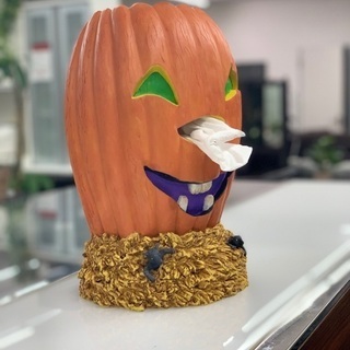 ハロウィンにぴったり！パンプキンティッシュ入れを入荷致しました！の画像