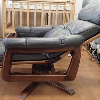 ♪富士ファニチア/フジファニチャー リクライニングソファ+オットマン