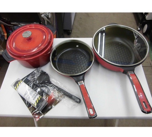 ★未使用品★ベルフィーナ　無水鍋　ダイヤモンドパン　フライパン　グランドセット 札幌 【未使用】 3点セット ベルフィーナ ダイヤモンドパン グランド