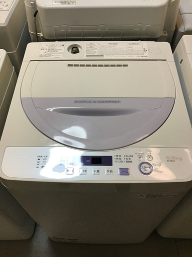 【送料無料・設置無料サービス有り】洗濯機 2017年製 SHARP ES-GE5A 中古