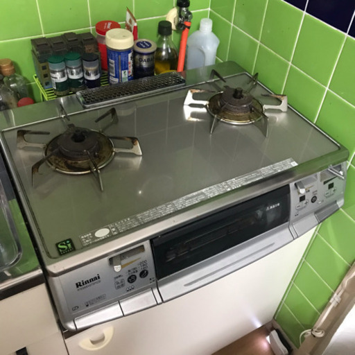 Rinnaiガステーブル 二口コンロ ガラストップ